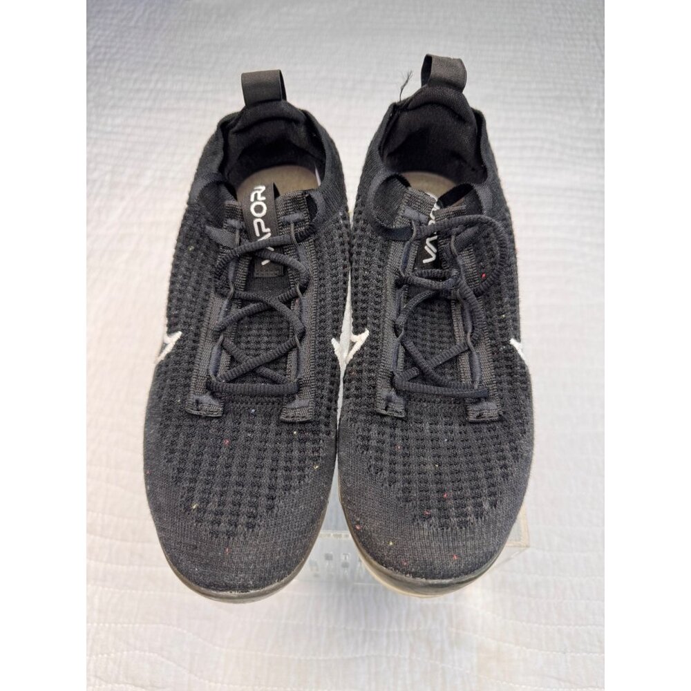 Nike Air VaporMax Flyknit 3 Black/White Running Shoes Size W 6